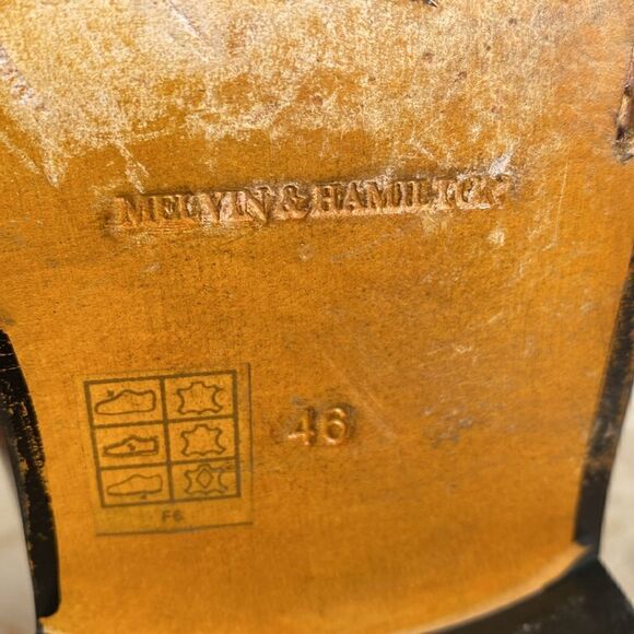 Melvin & Hamilton Jeff 14 Handcrafted Multi Colour Leather Derby Dress Shoes - Picture 13 of 16